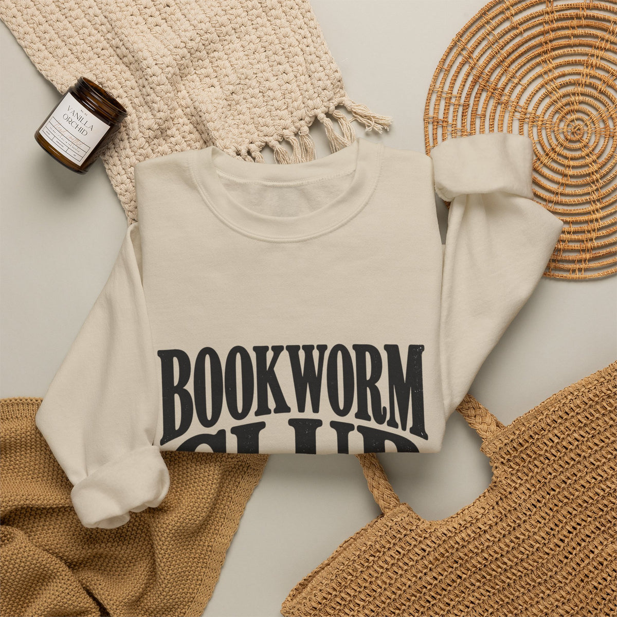 Bookworm Club Sweatshirt – Cozy Book Lover Crewneck
