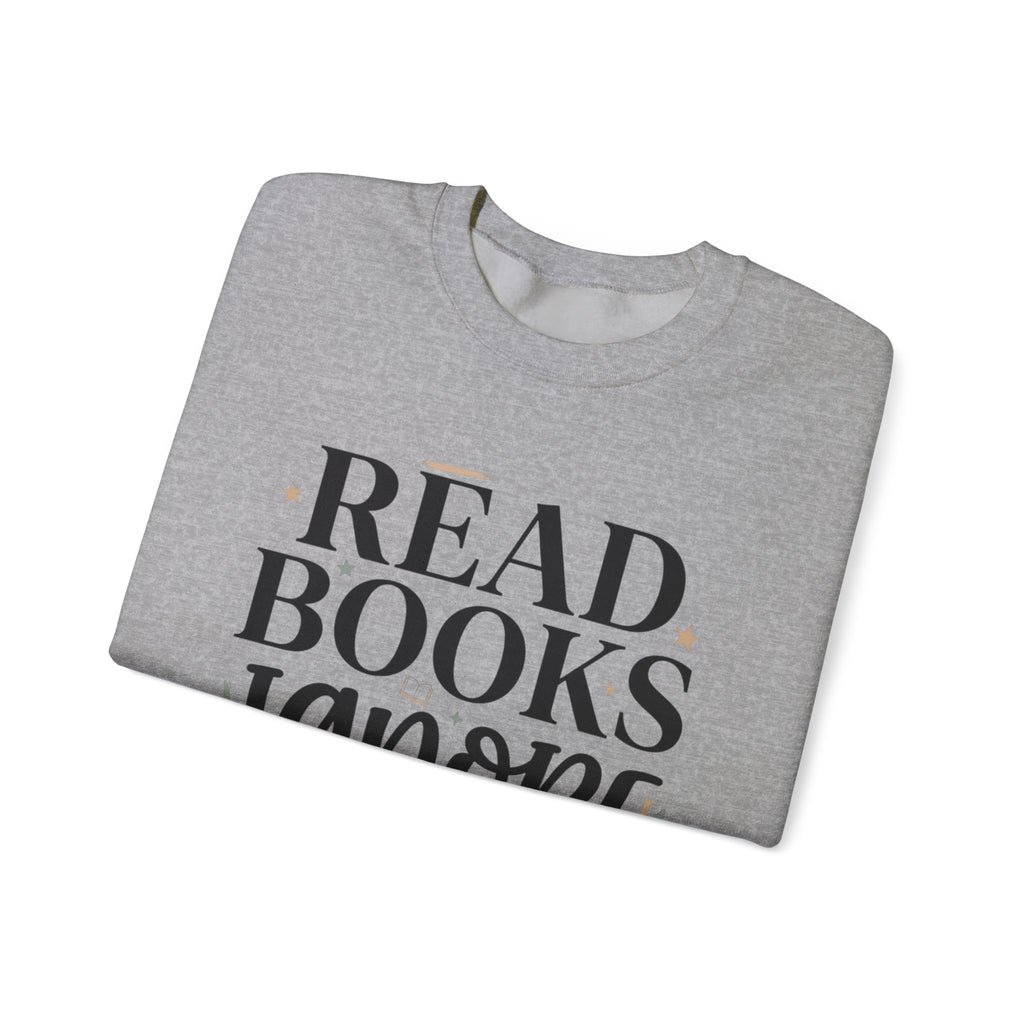 Read Books Ignore Reality Sweatshirt – Cozy Book Lover Crewneck