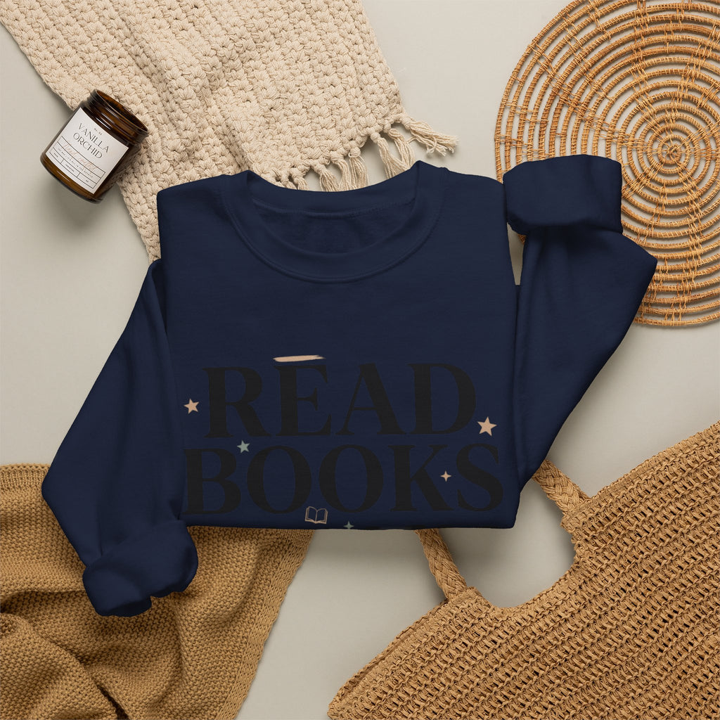 Read Books Ignore Reality Sweatshirt – Cozy Book Lover Crewneck