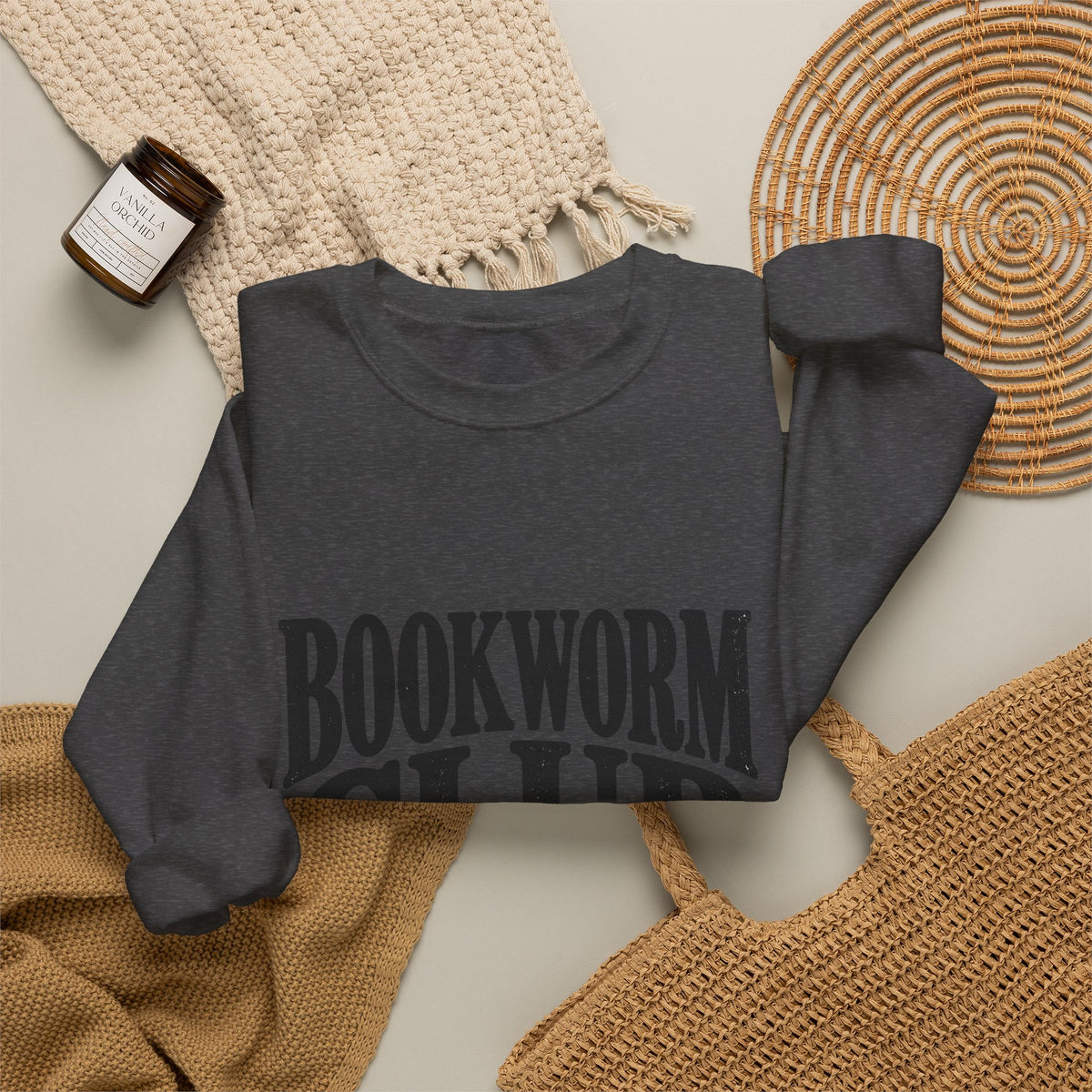 Bookworm Club Sweatshirt – Cozy Book Lover Crewneck