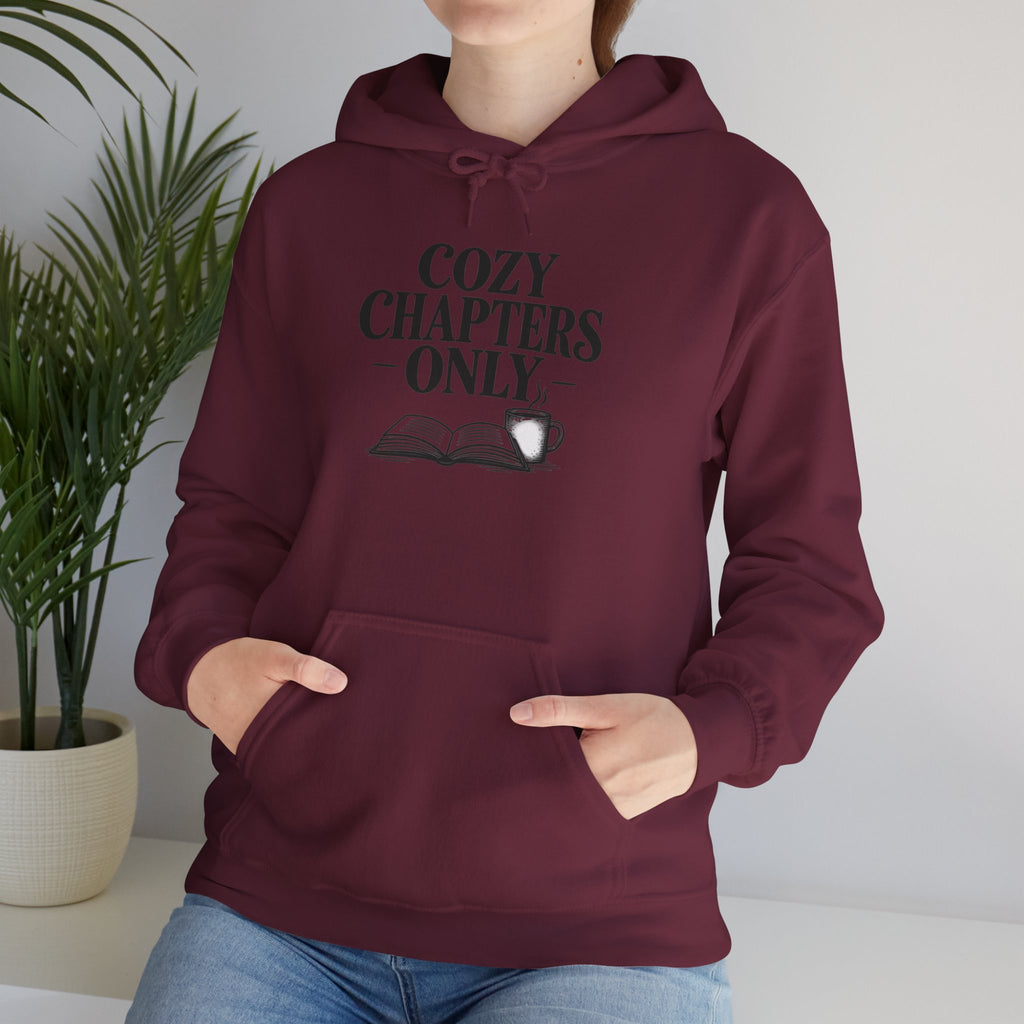 Cozy Chapters Only Hoodie – Book Lover Hooded Sweatshirt