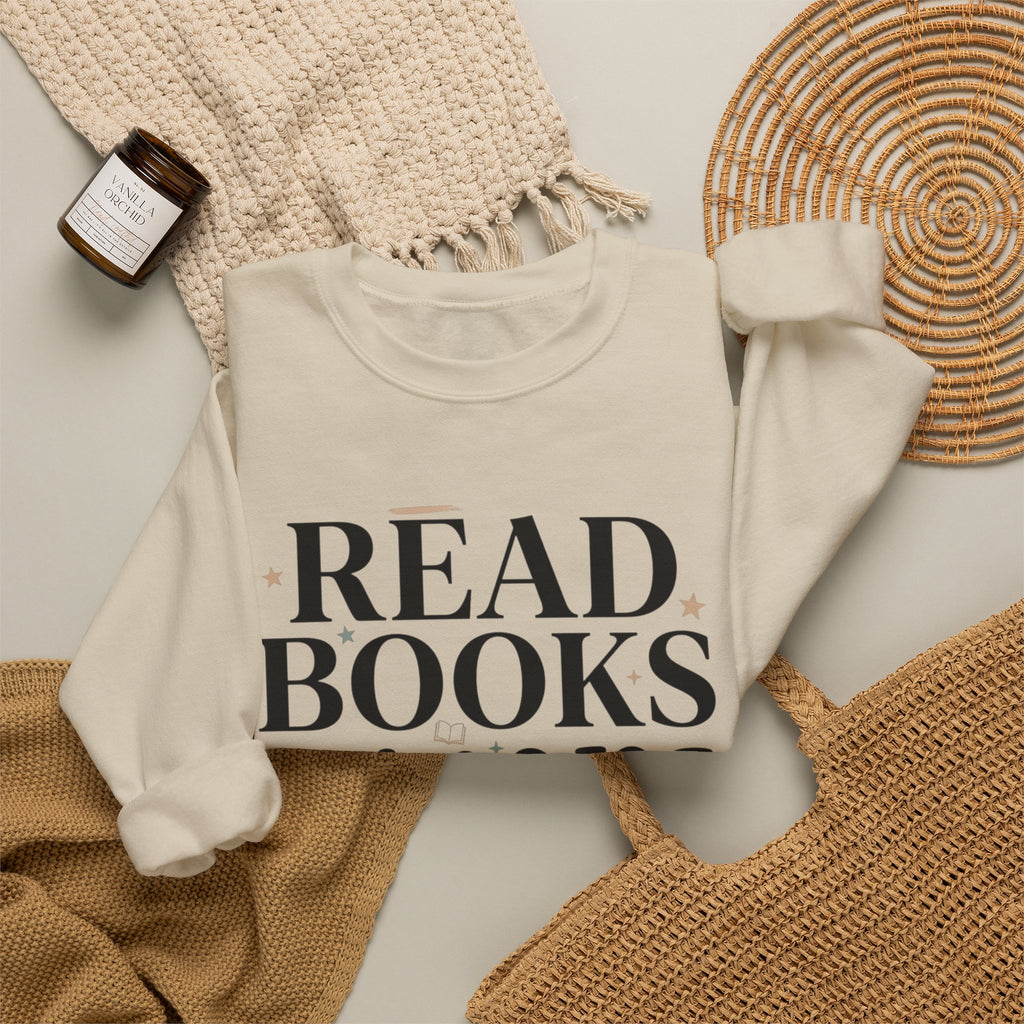 Read Books Ignore Reality Sweatshirt – Cozy Book Lover Crewneck