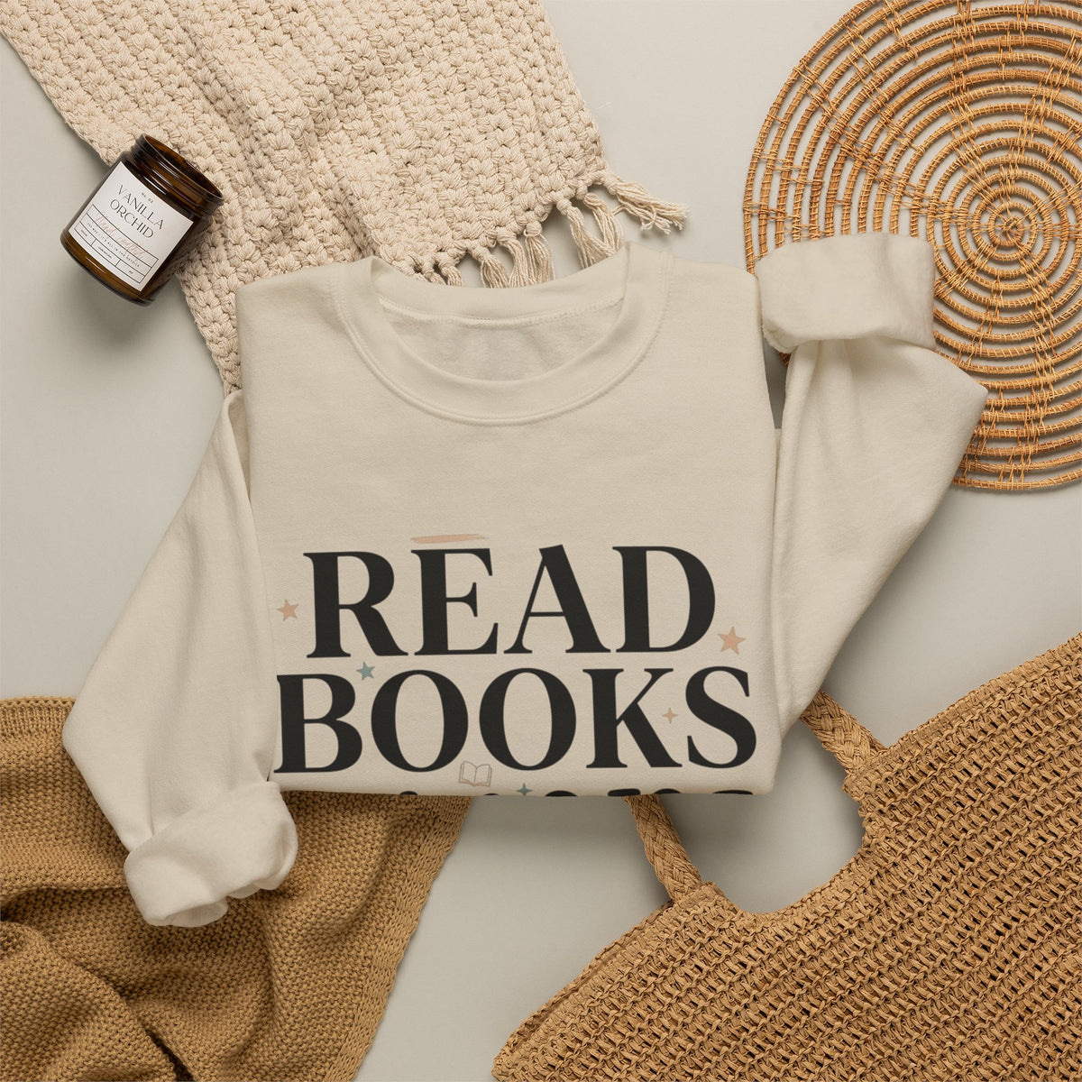 Read Books Ignore Reality Sweatshirt – Cozy Book Lover Crewneck