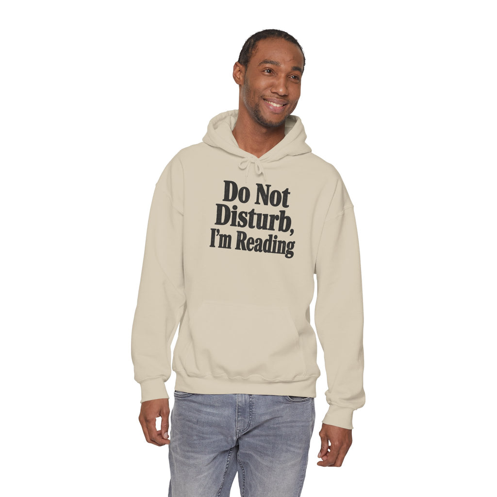 Do Not Disturb, I'm Reading Hoodie – Cozy Book Lover Hooded Sweatshirt