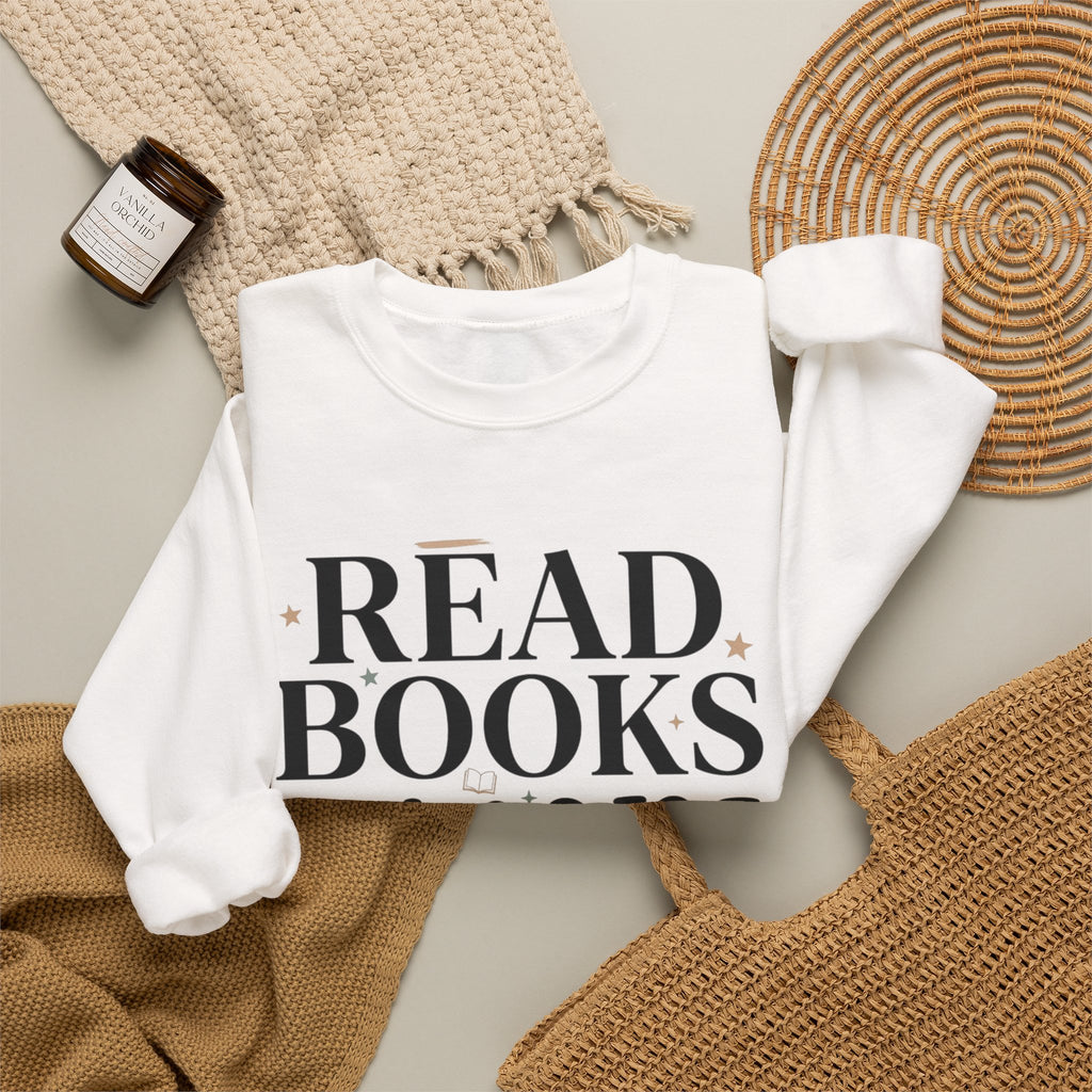 Read Books Ignore Reality Sweatshirt – Cozy Book Lover Crewneck