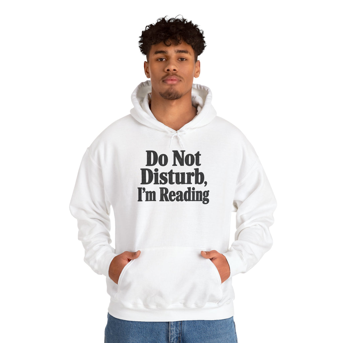 Do Not Disturb, I'm Reading Hoodie – Cozy Book Lover Hooded Sweatshirt
