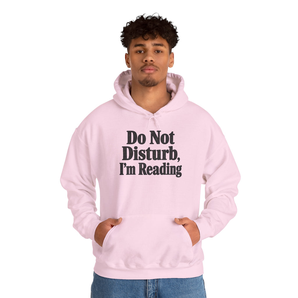 Do Not Disturb, I'm Reading Hoodie – Cozy Book Lover Hooded Sweatshirt