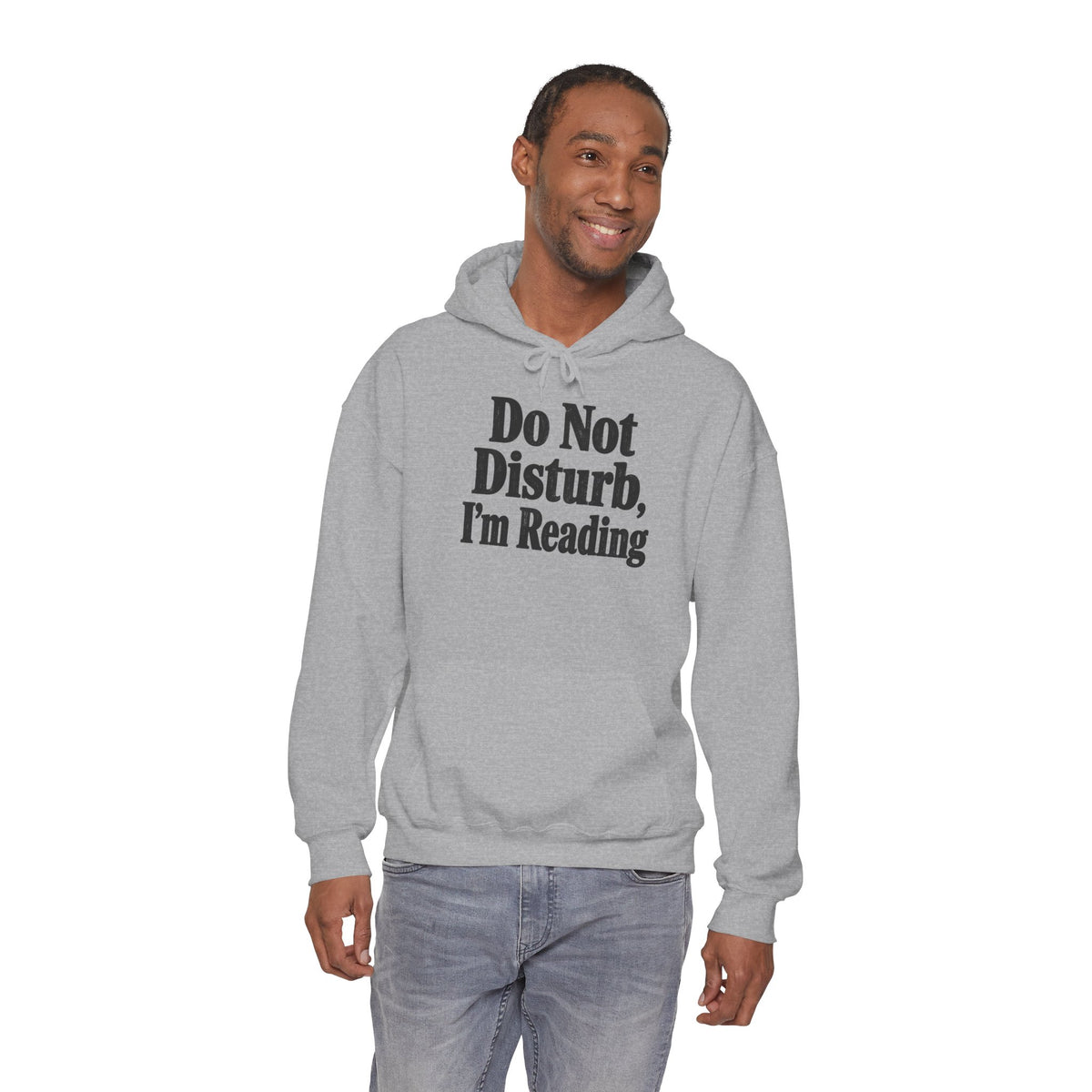 Do Not Disturb, I'm Reading Hoodie – Cozy Book Lover Hooded Sweatshirt