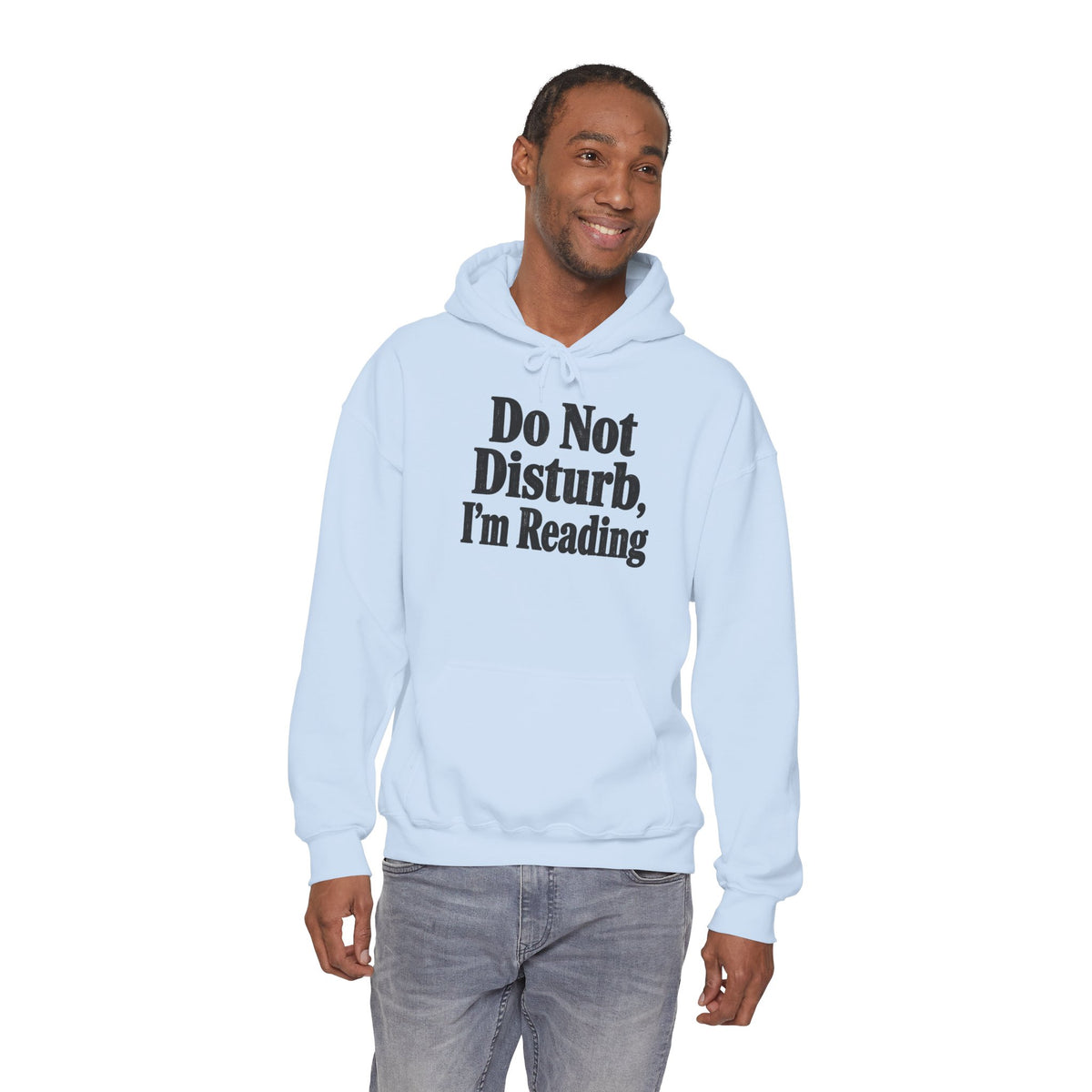 Do Not Disturb, I'm Reading Hoodie – Cozy Book Lover Hooded Sweatshirt
