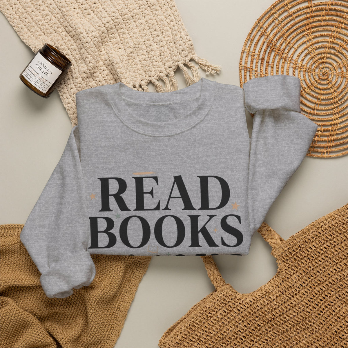 Read Books Ignore Reality Sweatshirt – Cozy Book Lover Crewneck