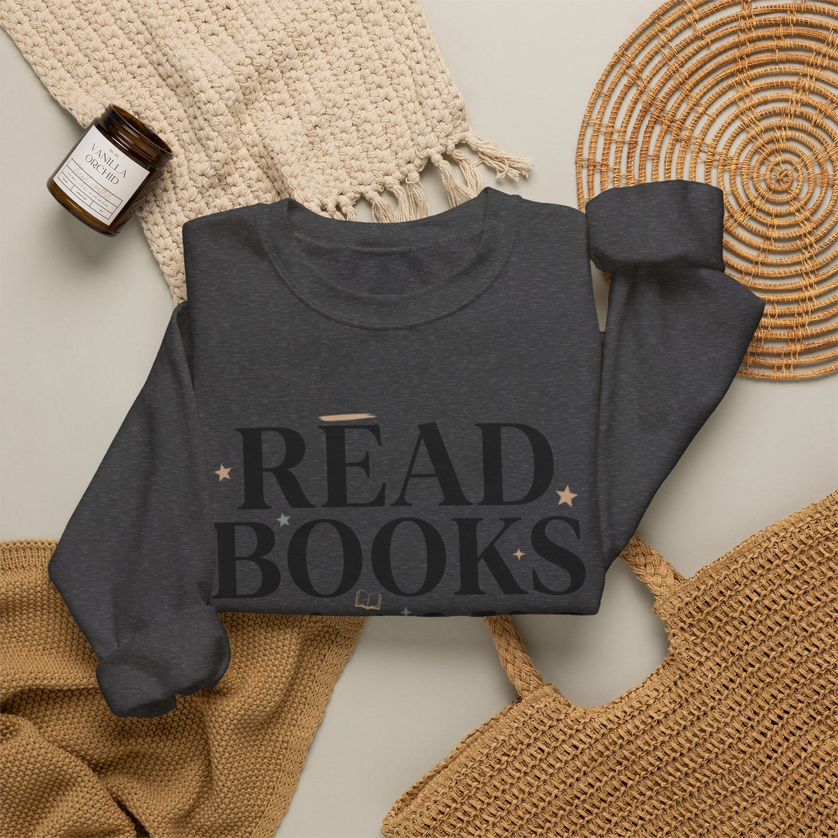 Read Books Ignore Reality Sweatshirt – Cozy Book Lover Crewneck