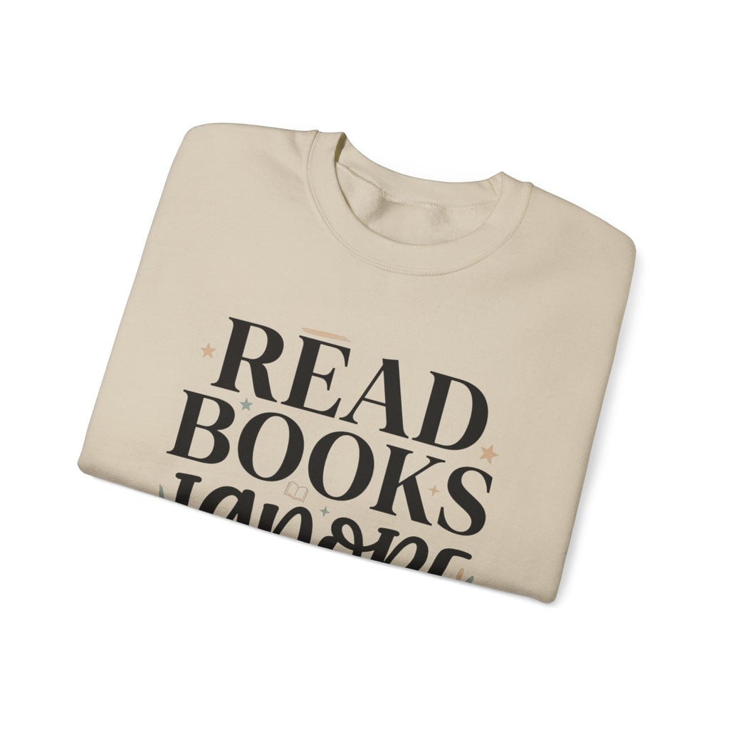 Read Books Ignore Reality Sweatshirt – Cozy Book Lover Crewneck