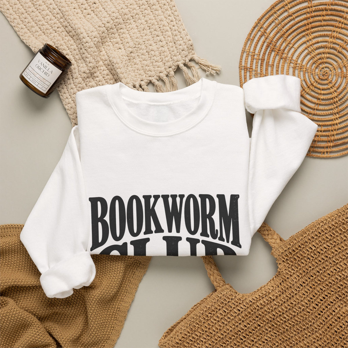 Bookworm Club Sweatshirt – Cozy Book Lover Crewneck