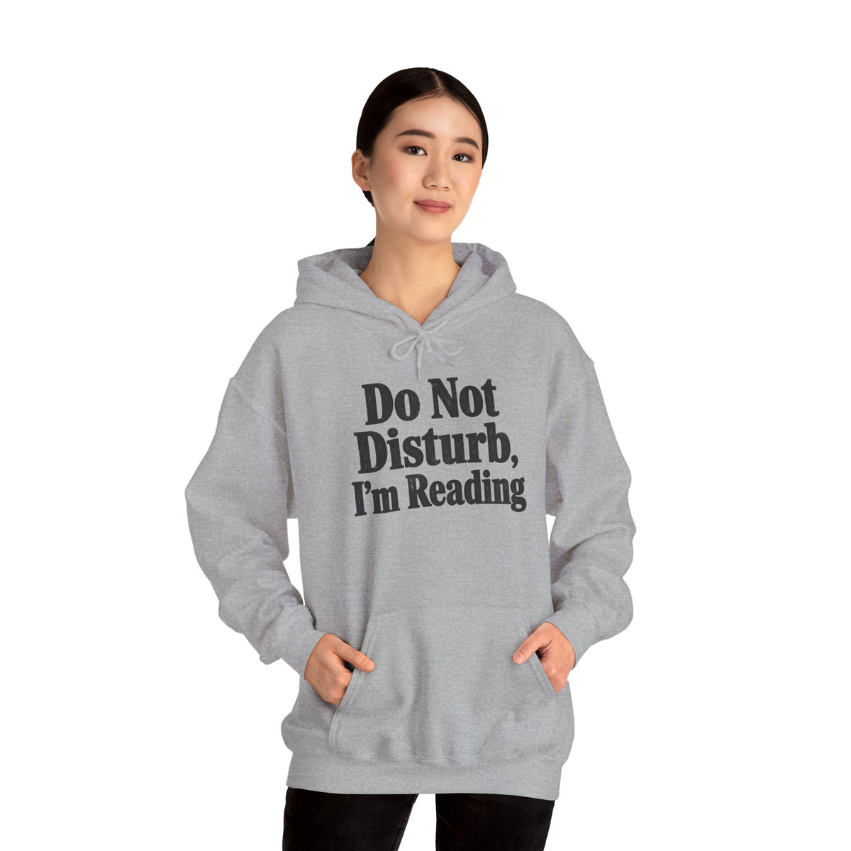 Do Not Disturb, I'm Reading Hoodie – Cozy Book Lover Hooded Sweatshirt