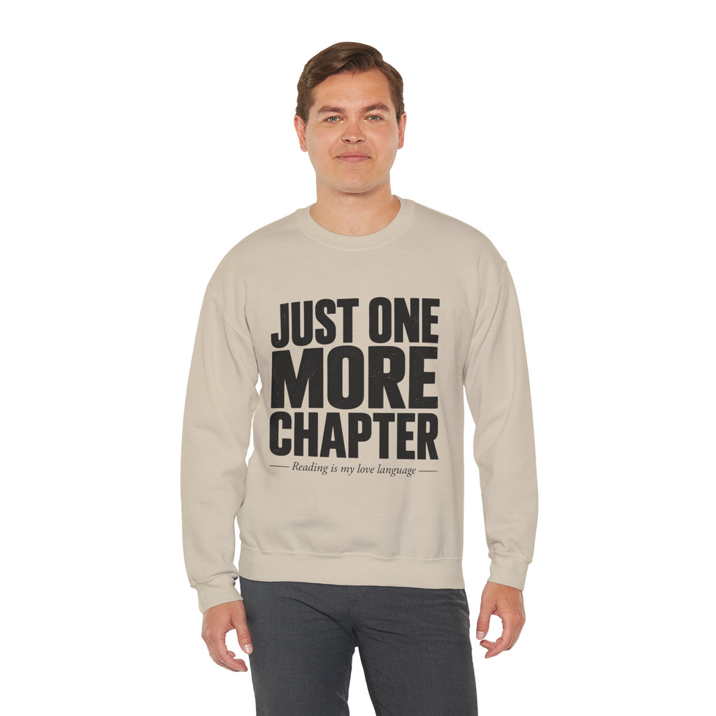 Just One More Chapter Sweatshirt – Cozy Book Lover Crewneck