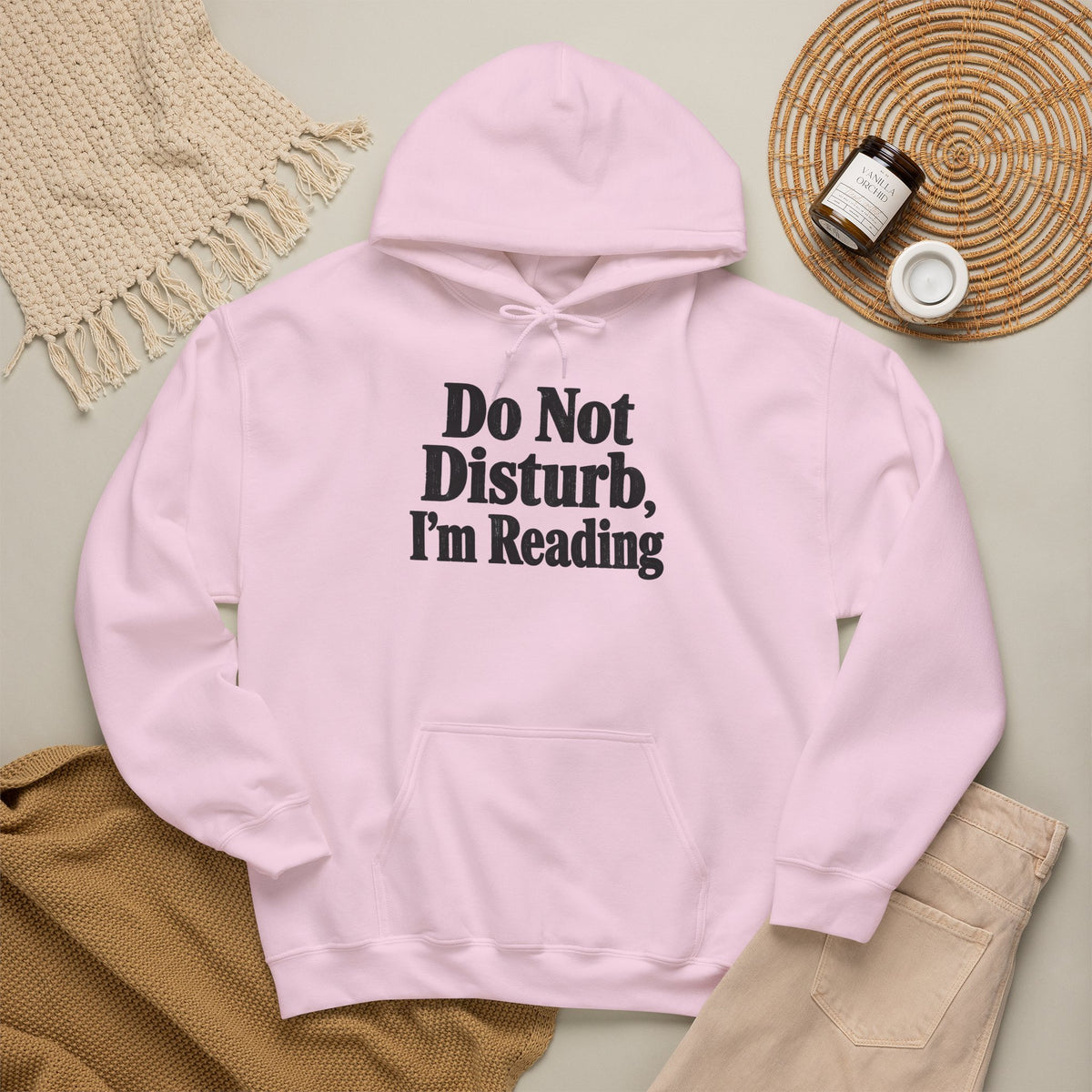Do Not Disturb, I'm Reading Hoodie – Cozy Book Lover Hooded Sweatshirt