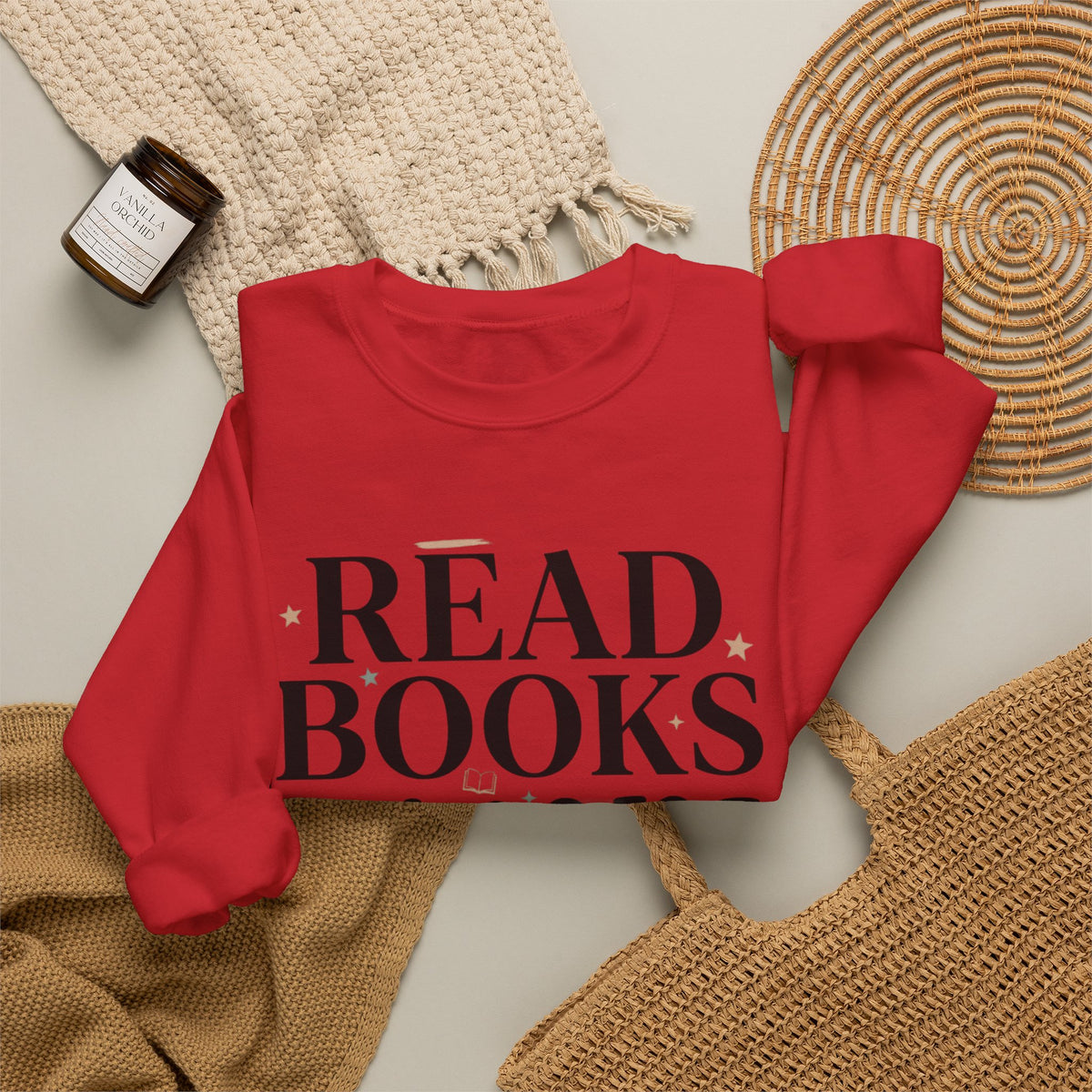 Read Books Ignore Reality Sweatshirt – Cozy Book Lover Crewneck