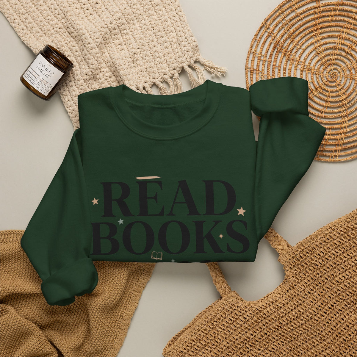 Read Books Ignore Reality Sweatshirt – Cozy Book Lover Crewneck