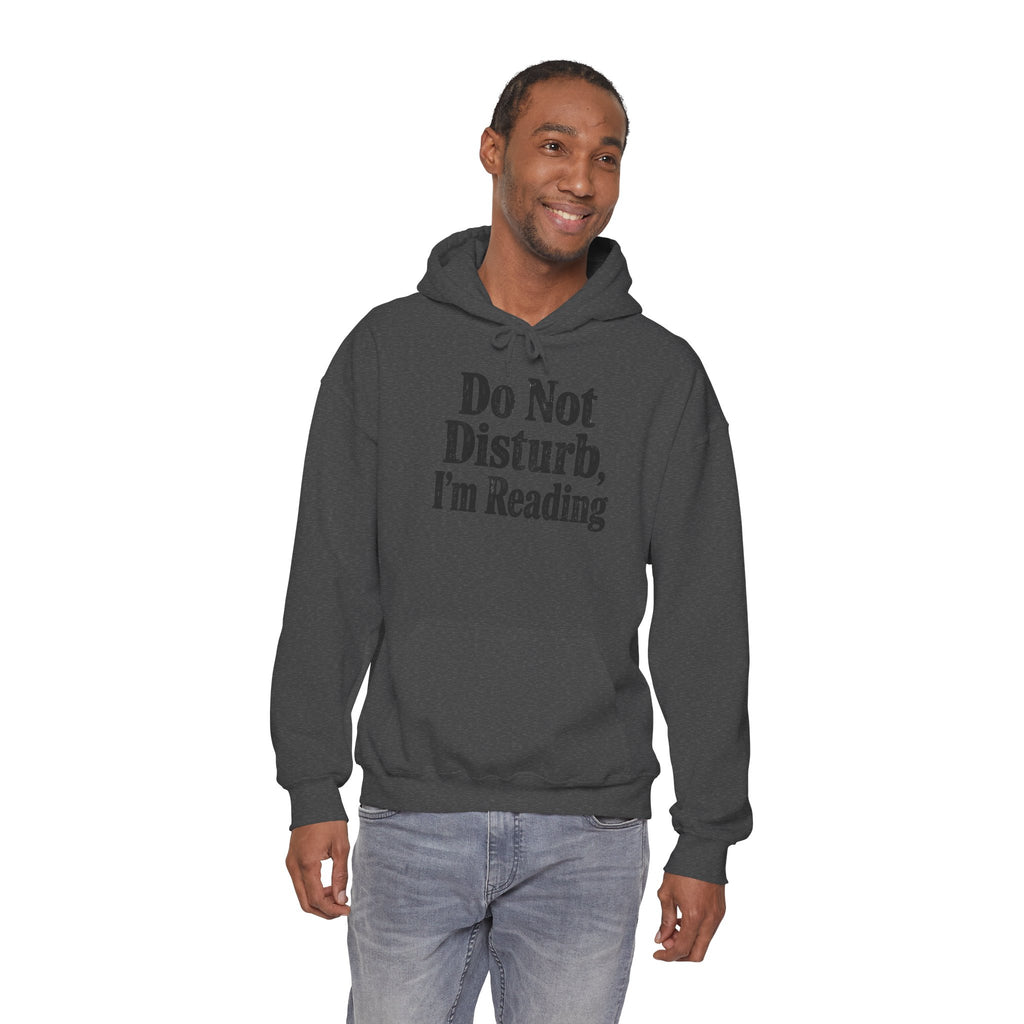 Do Not Disturb, I'm Reading Hoodie – Cozy Book Lover Hooded Sweatshirt