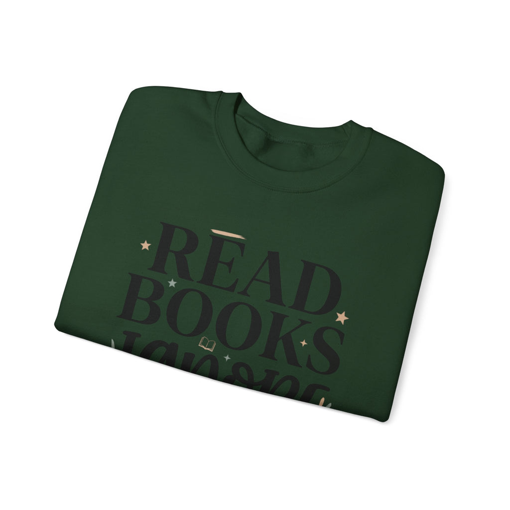 Read Books Ignore Reality Sweatshirt – Cozy Book Lover Crewneck