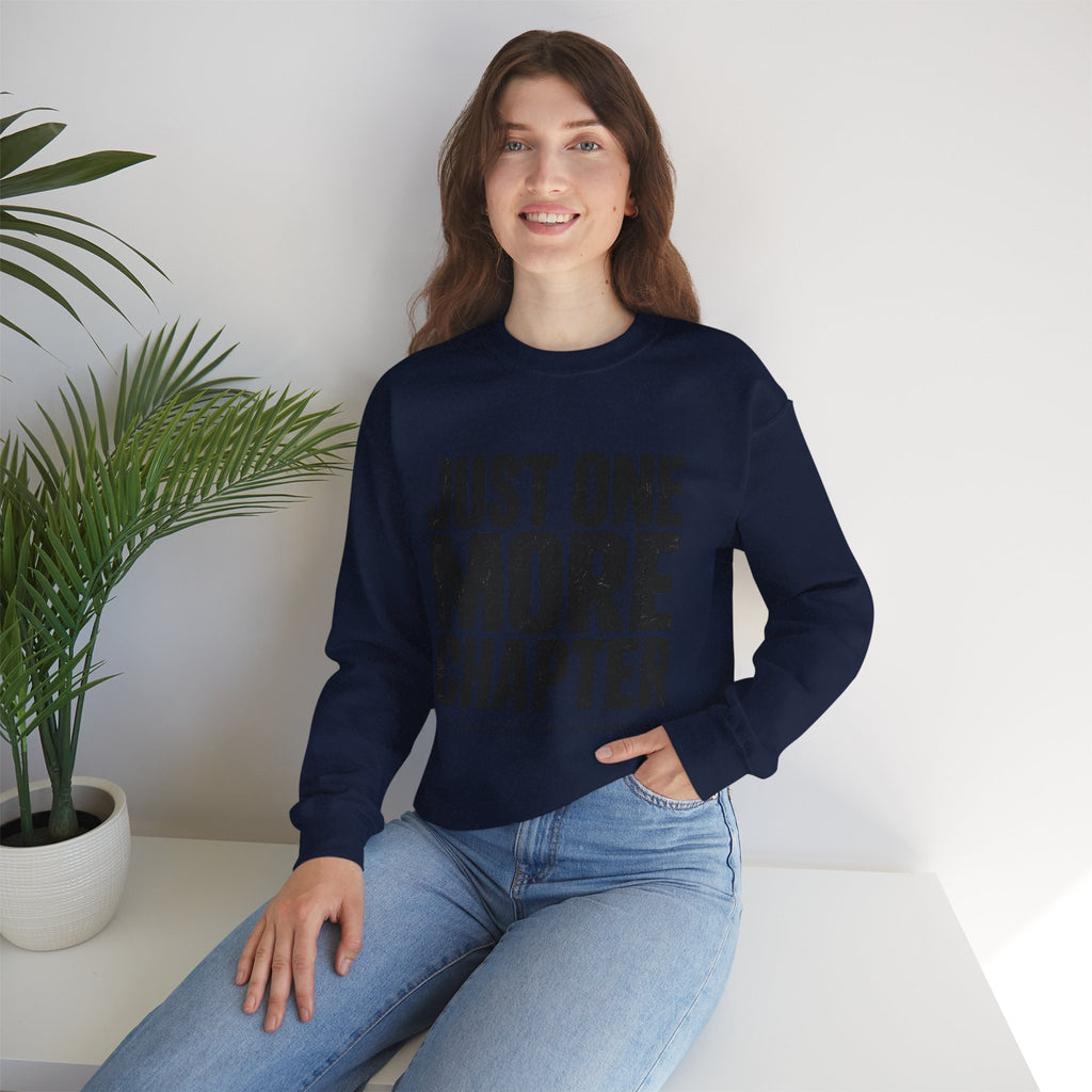 Just One More Chapter Sweatshirt – Cozy Book Lover Crewneck