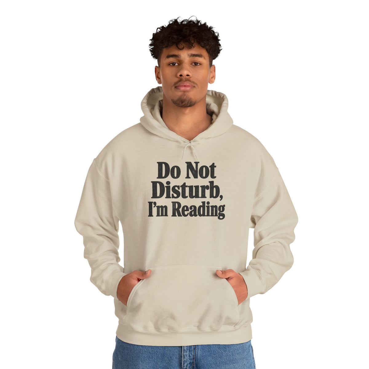 Do Not Disturb, I'm Reading Hoodie – Cozy Book Lover Hooded Sweatshirt