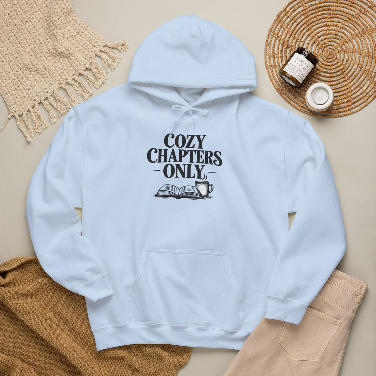 Cozy Chapters Only Hoodie – Book Lover Hooded Sweatshirt