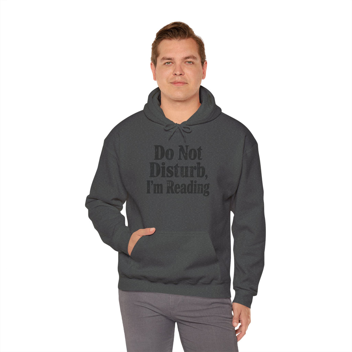 Do Not Disturb, I'm Reading Hoodie – Cozy Book Lover Hooded Sweatshirt