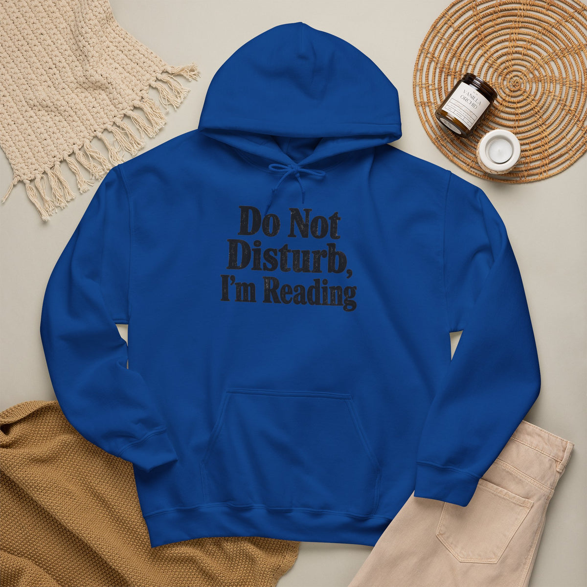 Do Not Disturb, I'm Reading Hoodie – Cozy Book Lover Hooded Sweatshirt