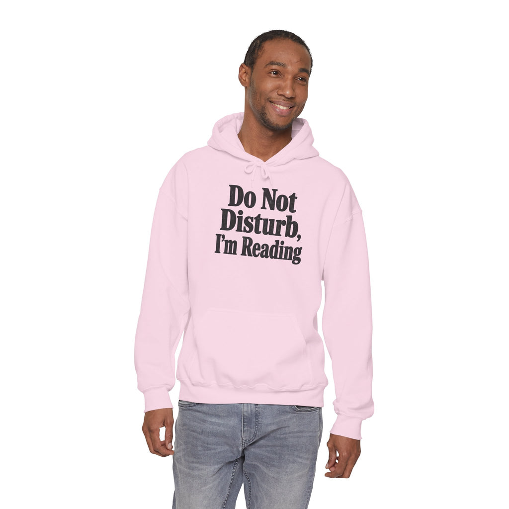 Do Not Disturb, I'm Reading Hoodie – Cozy Book Lover Hooded Sweatshirt