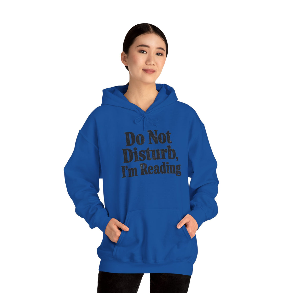 Do Not Disturb, I'm Reading Hoodie – Cozy Book Lover Hooded Sweatshirt